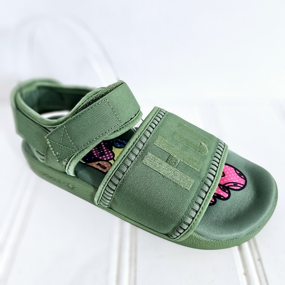 Adidas x Pharrell Williams Adilette 2.0 Sandals Women’s 7 Tribe Green Slides - Picture 1 of 15